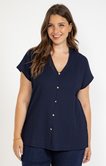 Tee-shirt avec boutons coeurs