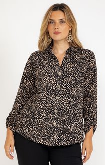 Tee-shirt imprimé forme chemise