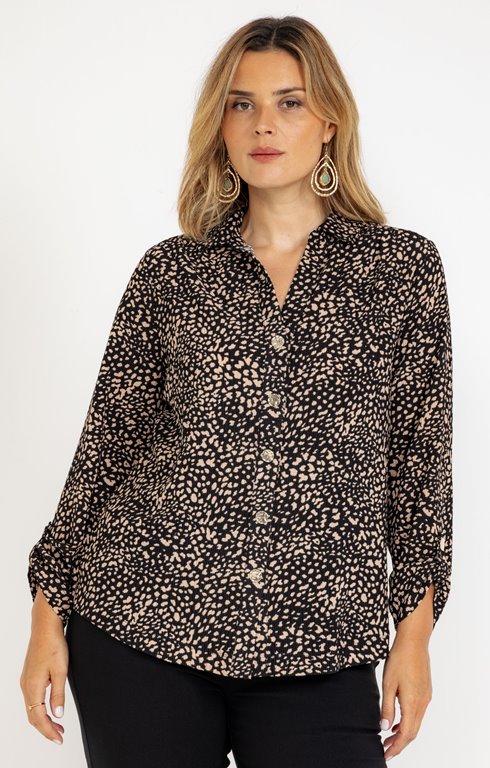 Tee-shirt imprimé forme chemise