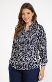 Tee-shirt imprimé forme chemise