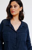 Chemise en lin avec strass