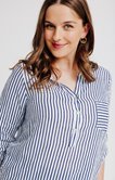 Chemise rayée en lin