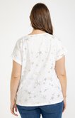 Tee-shirt uni avec étoiles de mer