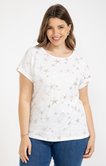 Tee-shirt uni avec étoiles de mer