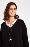 Pull 2-en-1 avec oeillet