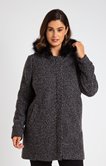 Manteau avec fausse fourrure