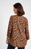 Tunique imprimée avec strass