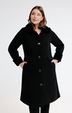 Manteau long avec fausse fourrure