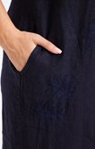 Robe en lin avec broderie