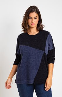 Pull patch col rond