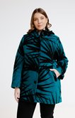 Manteau à capuche imprimé