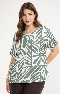 Tee-shirt imprimé bicolore