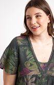 Robe en lin imprimé