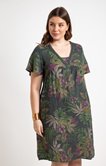 Robe en lin imprimé