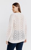 Pull long en maille ajourée