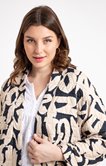 Veste mi-longue esprit kimono