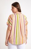 Chemise imprimé rayures multicolore