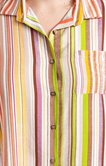 Chemise imprimé rayures multicolore