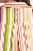 Chemise imprimé rayures multicolore