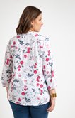 Chemise imprimé fleurs avec col rond