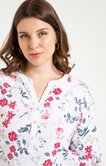 Chemise imprimé fleurs avec col rond
