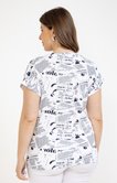 Tee-shirt imprimé journal