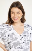 Tee-shirt imprimé journal