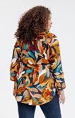 TUNIQUE EN VISCOSE  IMPRIMEE FEUILLAGE