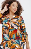 TUNIQUE EN VISCOSE  IMPRIMEE FEUILLAGE