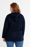 Hoody zippé avec fil lurex