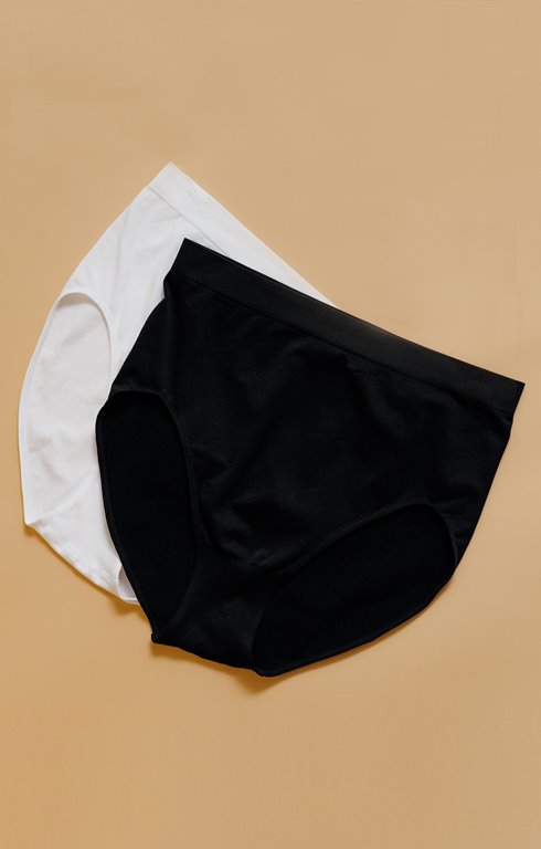 Lot de 2 culottes bicolores