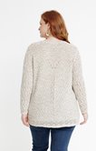 Pull fil fantaisie multicolore crochet