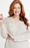 Pull fil fantaisie multicolore crochet