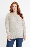 Pull fil fantaisie multicolore crochet