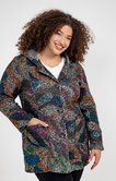 Manteau imprimé fantaisie multicolore