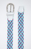 Ceinture tressée multicolore