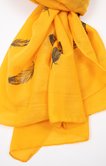 Foulard à imprimé plumes