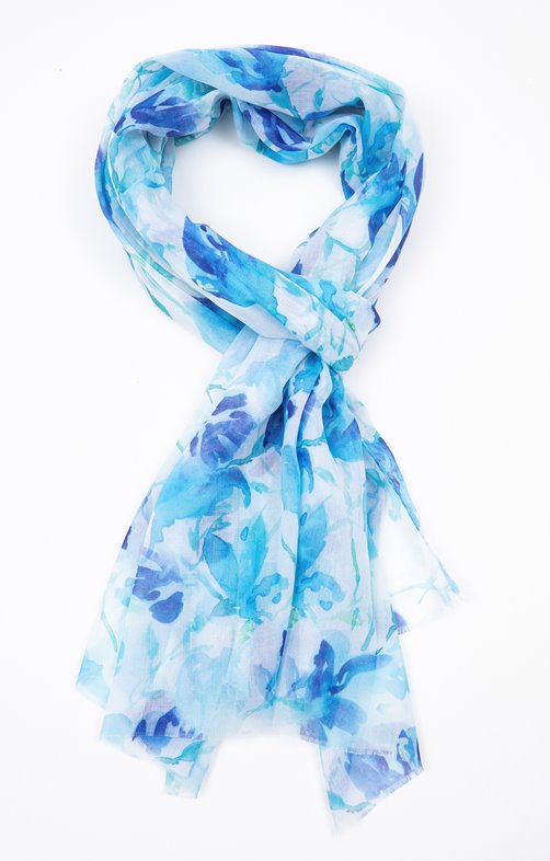 Foulard léger imprimé fleurs