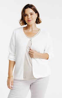 Gilet fermé avec 1 bouton