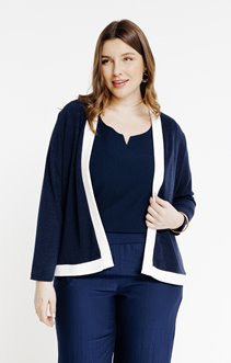 Gilet court ouvert