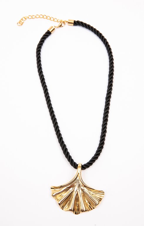 Ras de cou corde ginkgo
