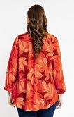 Chemisier imprimé col tunisien