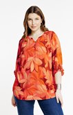 Chemisier imprimé col tunisien