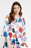 Tunique à imprimé multicolore floral