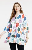 Tunique à imprimé multicolore floral