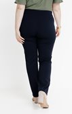 Pantalon droit avec ceinture travaillée