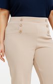 Pantalon droit avec boutons dorés