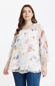 Chemise imprimée fluide doublée