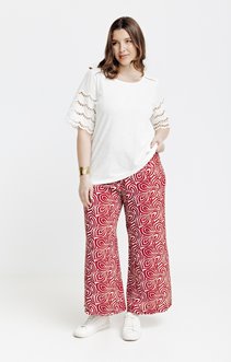 Pantalon large imprimé