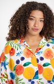 Chemise imprimé pamplemousse